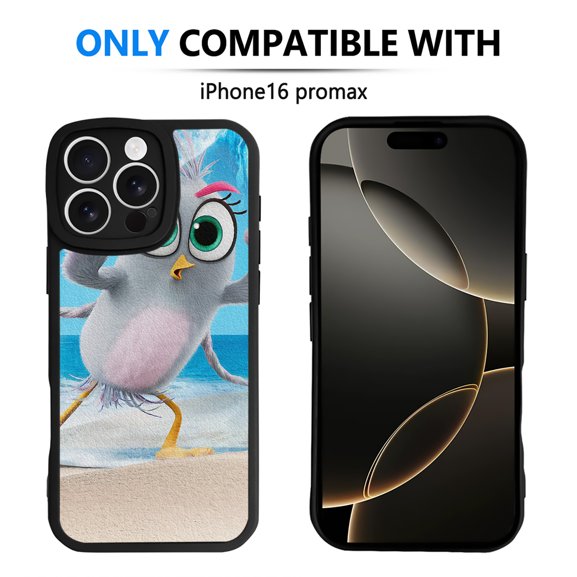 （画像用） Angry Birds アングリーバード 【iPhone 16シリーズ対応】シリコンスマホケース（レザー調） 材質：シリコン